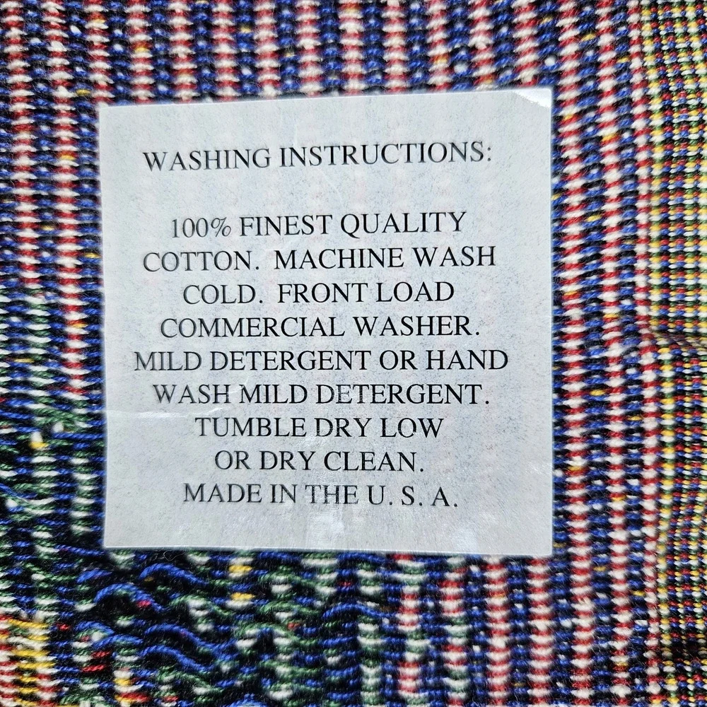 Y2K Carlos Santana Throw Blanket Corazon Tour 2014 Woven Made USA Concert Rare
